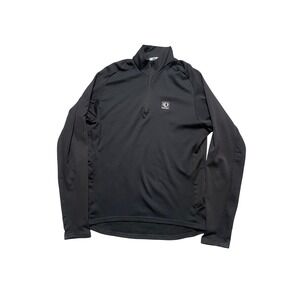 Pearl Izumi Mens Black 1/4 Zip Long Sleeve Athletic Cycling Shirt Top Size L USA